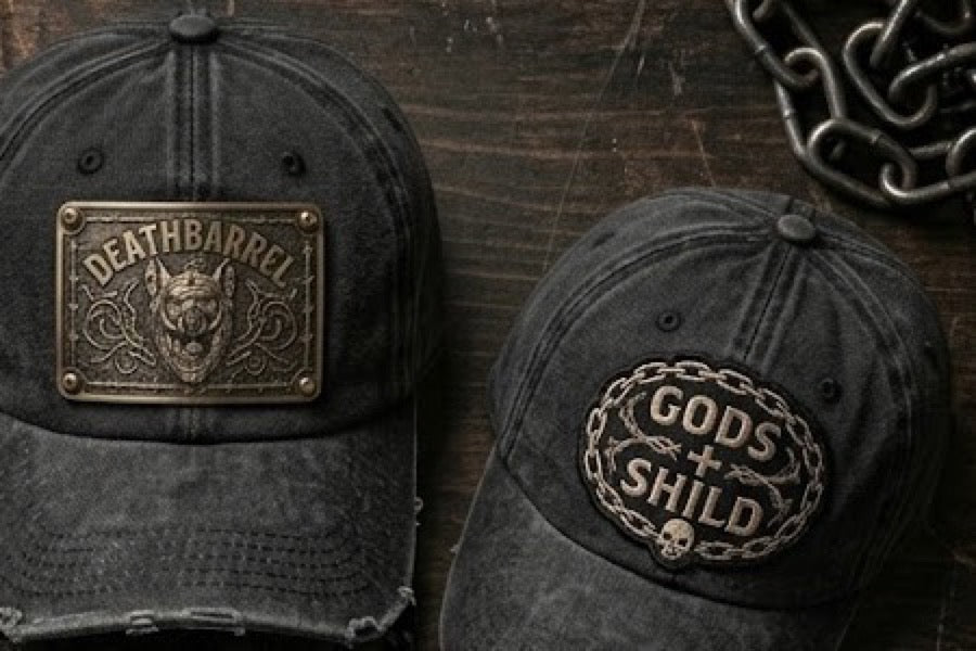 Field Cap — design mockup, not a photograph of a finished item
